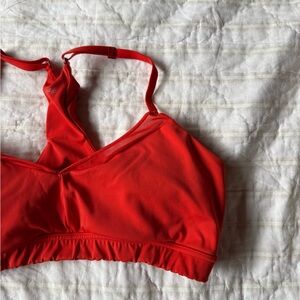 Aerie Vibrant Red Sports Bra